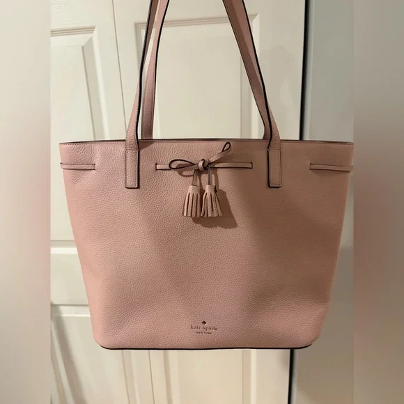 Kate Spade Blush Pink Tote with Tassels - Picture 7 of 8